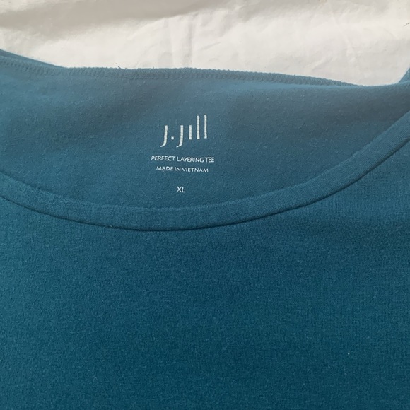 J. Jill Deep Teal Long Sleeve Top - Picture 2 of 4